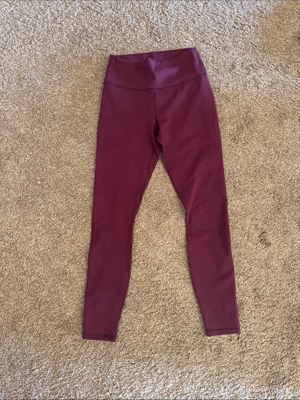 Fabletics Burgundy High-Waisted Leggings